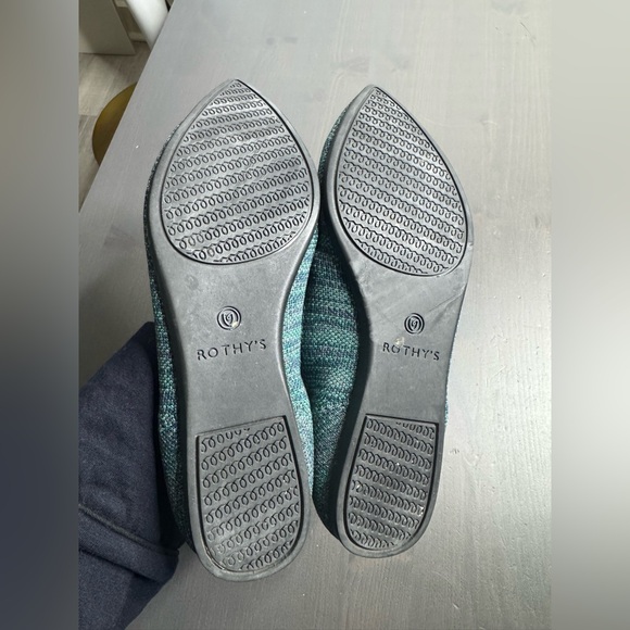 Rothy’s aqua heather pointed toe flats - Picture 5 of 6